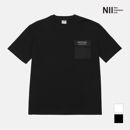 [NII] 남성 포켓 싱글 반팔 티셔츠_NNXARWM3311