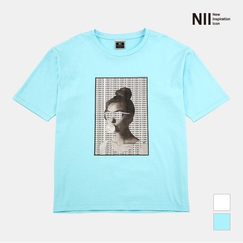 [NII] 여성 그래픽 싱글 반팔 티셔츠_NNYARWM3351