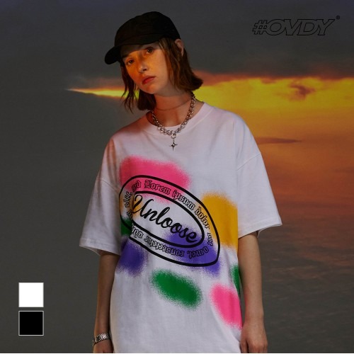[OVDY] COLOR CHALK PAINTING T-SHIRTS_DYMASMYJ106